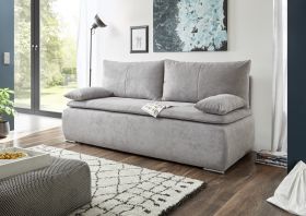 Couch Sofa Zweisitzer JANA Schlafcouch Schlafsofa ausziehbar schlamm grau 208 cm1