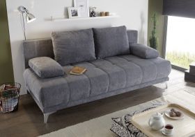 Couch Sofa Zweisitzer JENNY Schlafcouch Schlafsofa ausziehbar anthrazit 203cm1