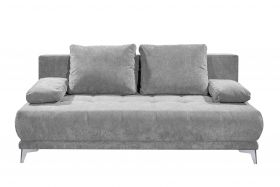Couch Sofa Zweisitzer JENNY Schlafcouch Schlafsofa ausziehbar schlamm grau 203cm1