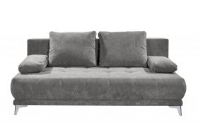 Couch Sofa Zweisitzer JENNY Schlafcouch Schlafsofa ausziehbar stone grau1