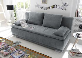 Couch Sofa Zweisitzer LUIGI Schlafcouch Schlafsofa ausziehbar anthrazit 208cm1