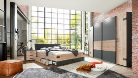 schlafzimmer-komplett-set-4-tlg-stockholm-bett-kleiderschrank-grau-braun1