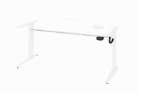 Schreibtisch Prima höhenverstellbar elektrisch ergonomisch 180cm Weiß Weiß