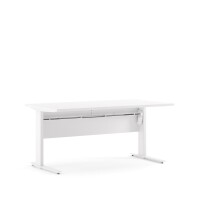 Schreibtisch Prima höhenverstellbar elektrisch ergonomisch 150cm weiß weiß
