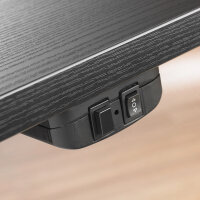 Schreibtisch Prima höhenverstellbar elektrisch ergonomisch 150cm Ahorn Grau