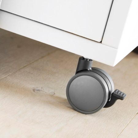 Rollcontainer PRIMA Container Bürocontainer Anstellcontainer vier Schubladen weiß