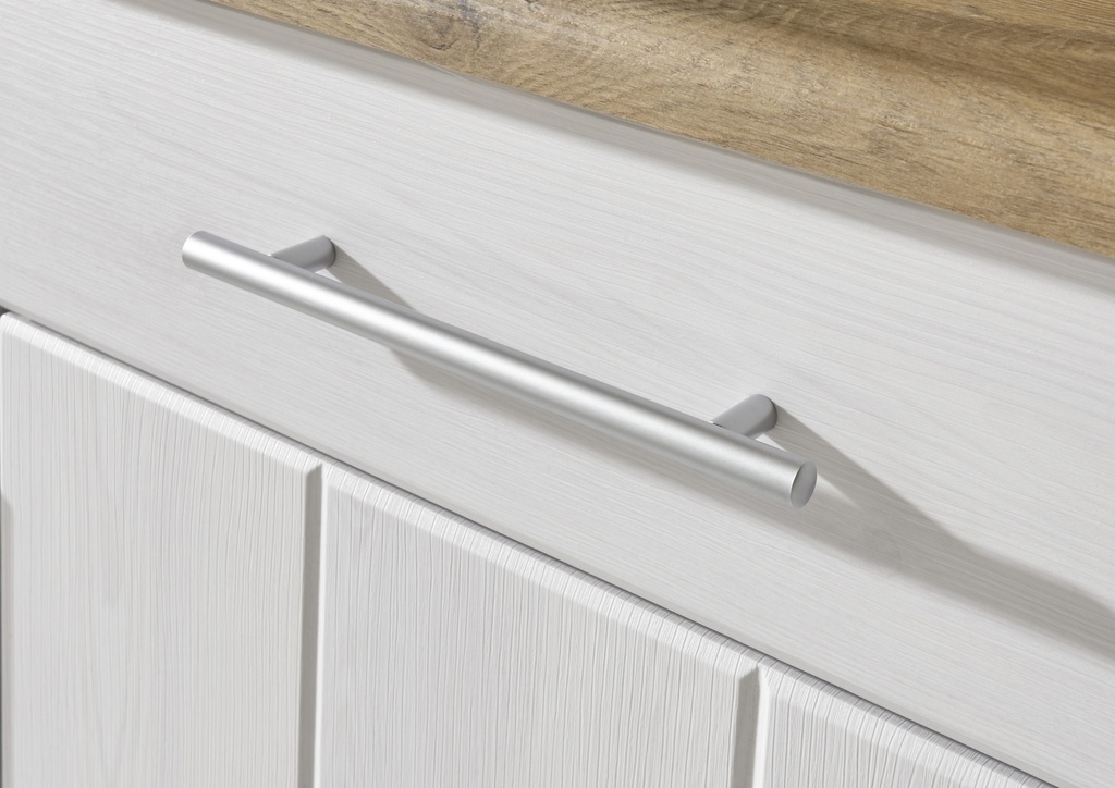 Küche Landhaus Küchenblock Küchenzeile Komplett 270cm Singleküche Miniküche Kleinküche weiß