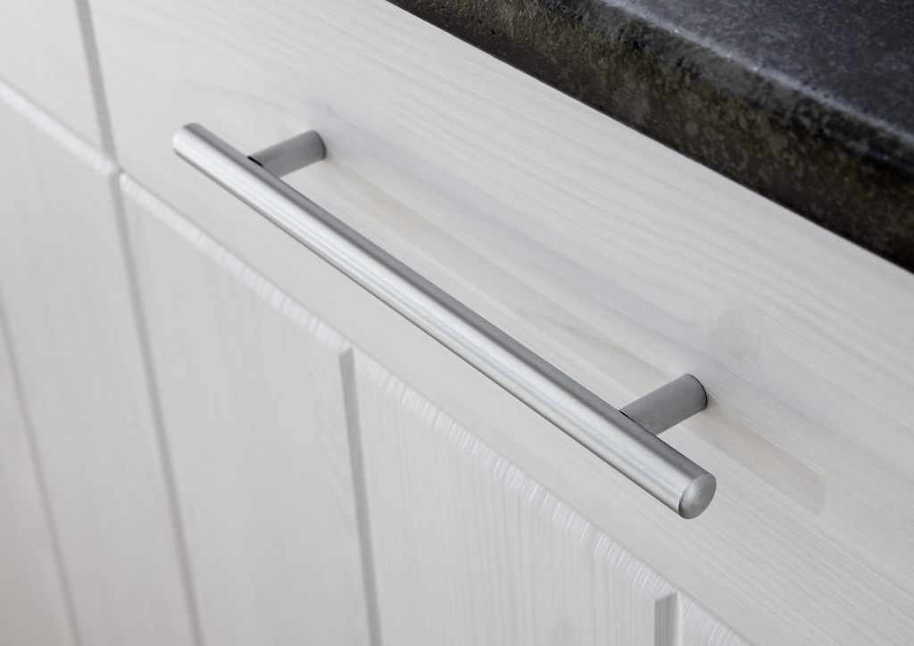 Küche Landhaus Küchenblock Küchenzeile Komplettküche 270cm Singleküche Miniküche Kleinküche weiß