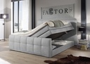Boxspringbett SACRAMENTO 180cm Grau - Funktionspolsterbett Doppelbett SACB1