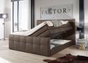 Boxspringbett SACRAMENTO 180cm Braun - Funktionspolsterbett Doppelbett SACB2