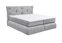 Boxspringbett MADISON1 160cm Hellgrau - Funktionspolsterbett Schlafzimmer