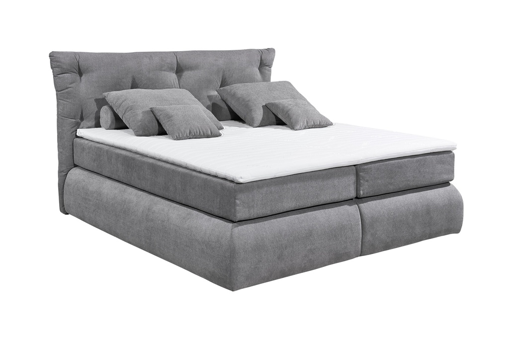 Boxspringbett MADISON3 180cm dunkelgrau Funktionspolsterbett Doppelbett Polsterbett Schlafzimmer