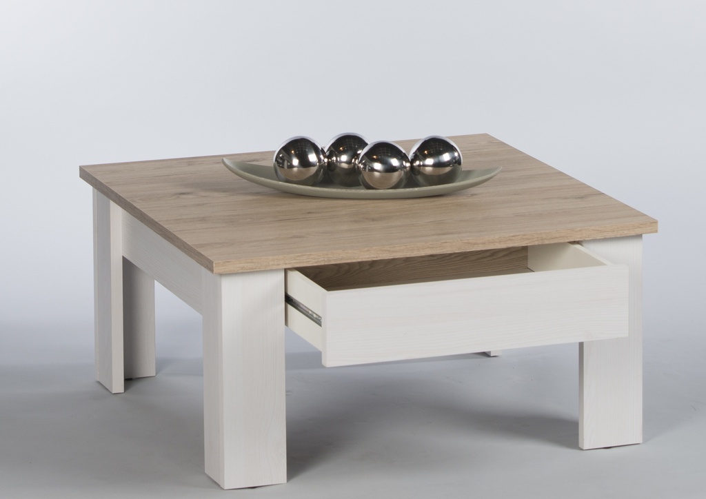 Couchtisch ROMANCE MINI Wohnzimmertisch Eiche San Remo Sibiu Lärche Schublade