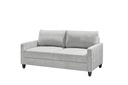 Zweisitzer RIGA Sofa Couch hellgrau silber 177cm