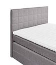 Boxspringbett HAWAI 1 Funktionspolsterbett Doppelbett Bettkasten Topper Bonell 120x200cm grau Webstoff