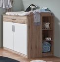 Unterstellregal KIEL für Wickelkommode Babyzimmer Eiche
