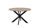 Esstisch PEDRO Massivholz Akazie mit Metallgestell rund 130cm