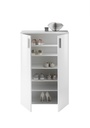 Schuhschrank LINCOLN Kommode Flurschrank Dielenschrank weiß Glanz 80cm