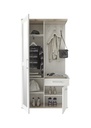 Garderobe ROMANCE 2 Kompaktgarderobe Spiegel Paneel Schrank weiß