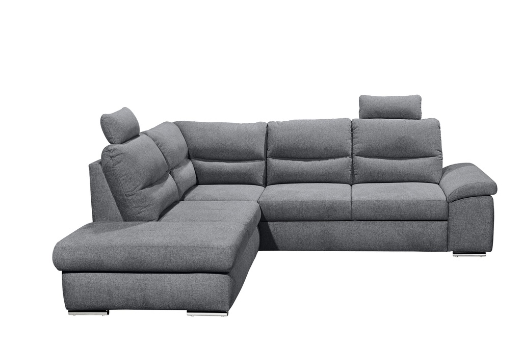 Ecksofa Couch ALMA Schlafsofa olive grün L-Form links