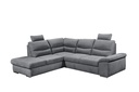 Ecksofa ALMA Couch Schlafcouch Schlafsofa olive grün L-Form links