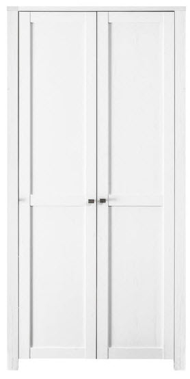 Babyzimmer-Set LUISA 4-teilig Wickelkommode Babybett Regal Kleiderschrank Pinie weiß