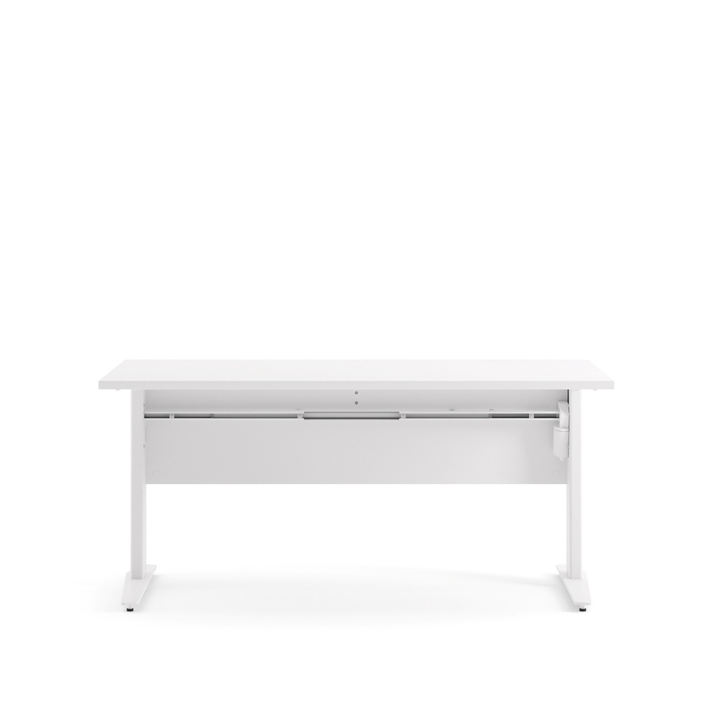 Schreibtisch PRIMA höhenverstellbar elektrisch ergonomisch weiß 150cm