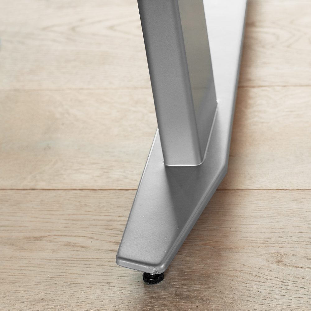 Schreibtisch PRIMA höhenverstellbar elektrisch ergonomisch Ahorn grau 150cm