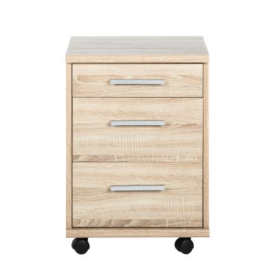 [34-450-66] Rollcontainer OFFICE LINE für Winkelschreibtisch Schreibtisch Büro Eiche Sonoma