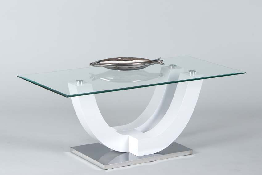 [83-436-17] Couchtisch SWING Wohnzimmertisch Beistelltisch Tisch in weiß