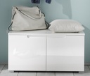 Schuhbank "SPICE" Garderobenbank Garderobe Schuhschrank 2 Türen 80cm weiß