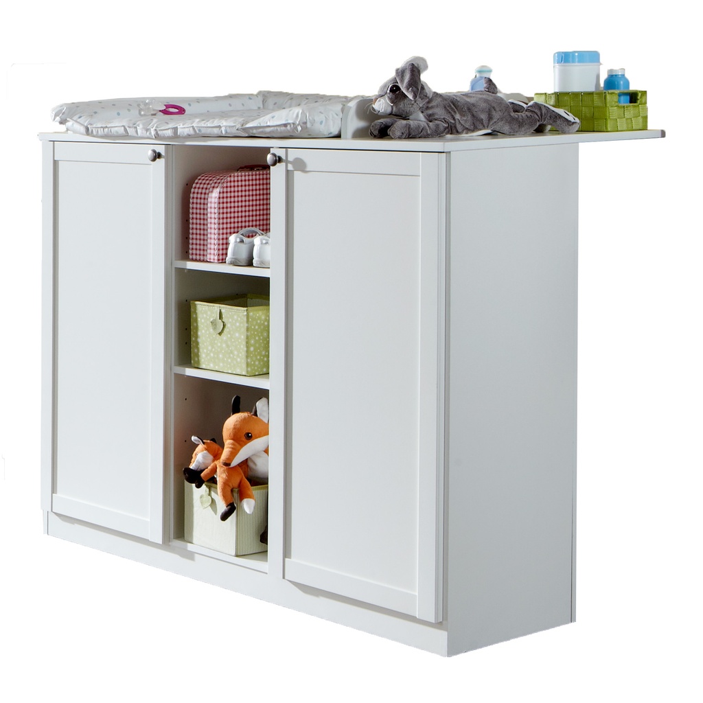 [318200] Wickelkommode "FILOU II" Wickeltisch Kommode weiß