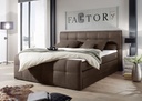 Funktionspolsterbett Boxspringbett Doppelbett Polsterbett 180cm braun