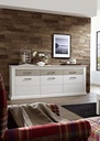 Kommode Sideboard "MODENA" 200cm Esszimmer Pinie hell weiß