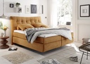 Boxspringbett 180cm gelb Funktionspolsterbett Polsterbett Schlafzimmer