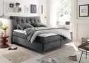 Boxspringbett 180cm dunkelgrau Funktionspolsterbett Polsterbett Schlafzimmer MA3