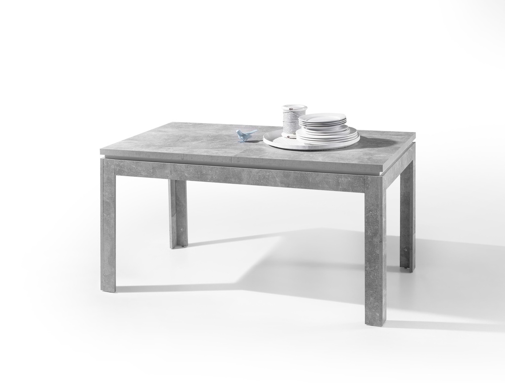 [83-539-D5] Esstisch "STONE" Esszimmertisch Küchentisch Tisch ausziehbar grau beton 140-180cm