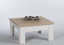 Couchtisch Wohnzimmertisch Beistelltisch Tisch Holz hell quadratisch Schublade