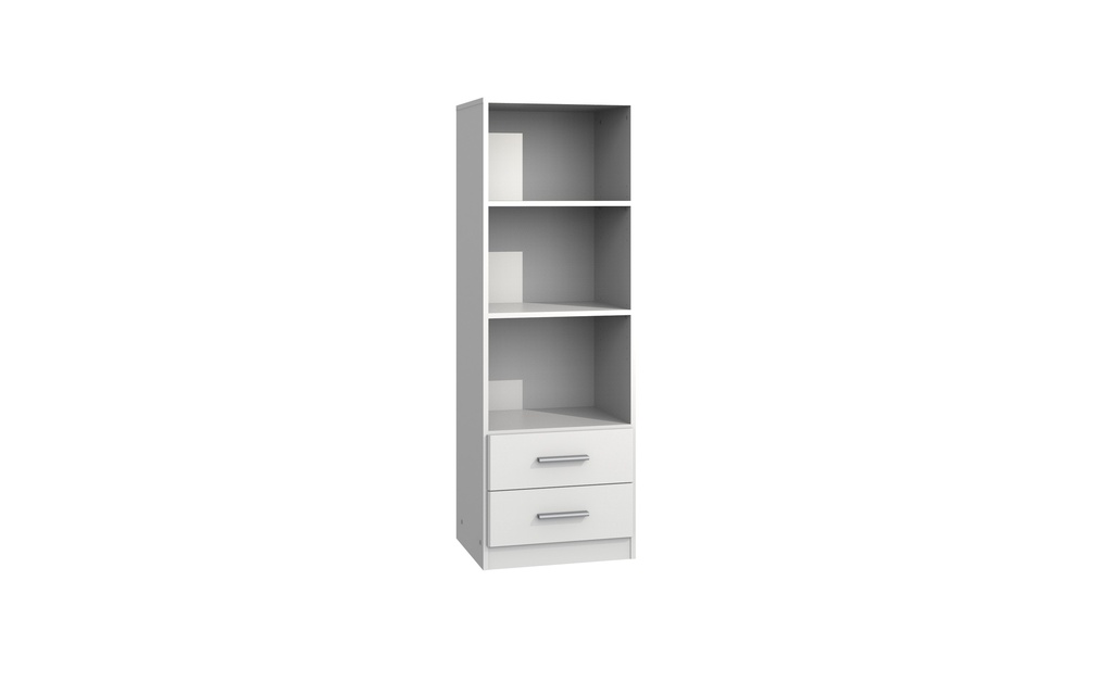 Standregal mit Schubkästen "Kiel" Babyzimmer 135 cm weiß