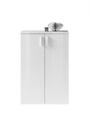 Schuhschrank "LINCOLN" Kommode Flurschrank Dielenschrank weiß glanz 80 cm
