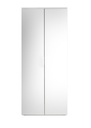Schuhschrank "LINCOLN" Garderobenschrank Flurschrank Dielenschrank weiß Spiegel 80 cm