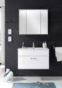 Badmöbel SPLASH 2-tlg Badezimmer Set Badmöbel Badezimmermöbel in Weiß Abs Weiß