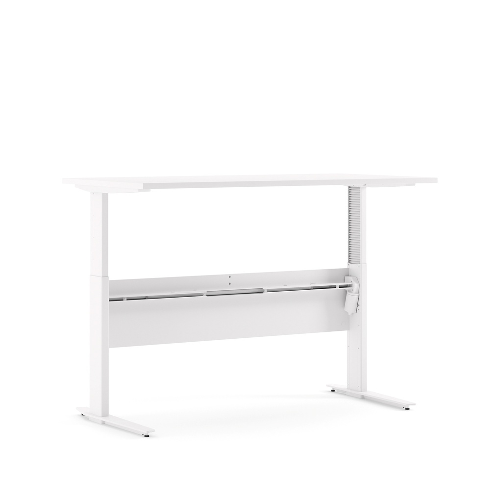 [8040249+8044849] Schreibtisch Prima höhenverstellbar elektrisch ergonomisch 150cm weiß weiß